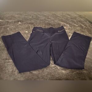 Violets & Roses Women’s Size 12 Pull-on Bootcut Navy Blue Pants Stretch Material